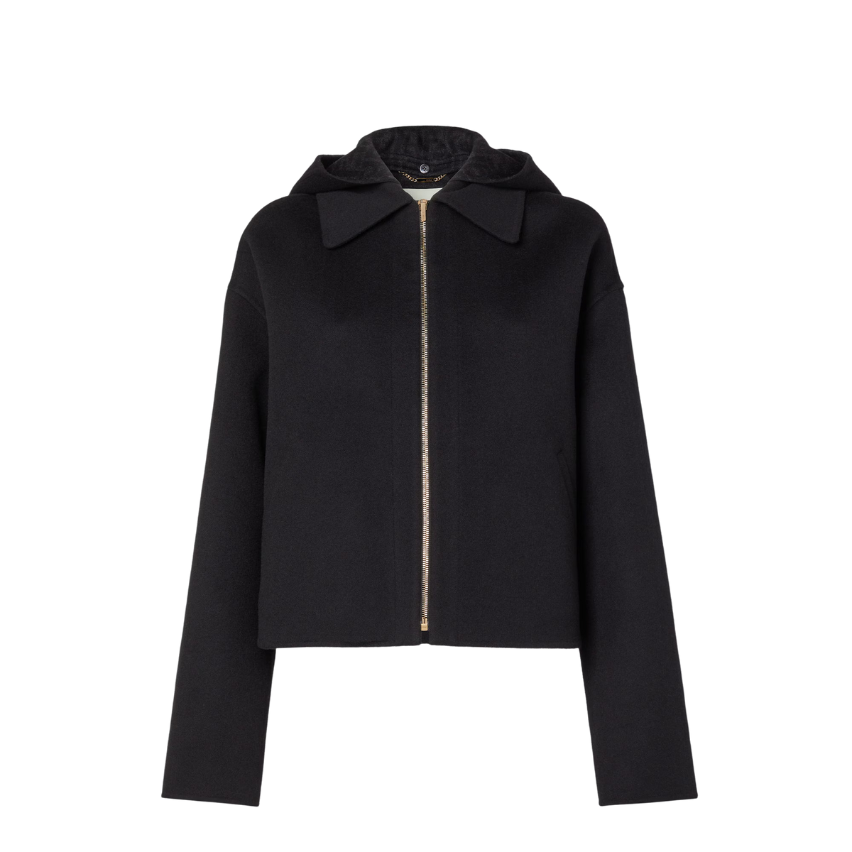 Veste en laine double - Noir