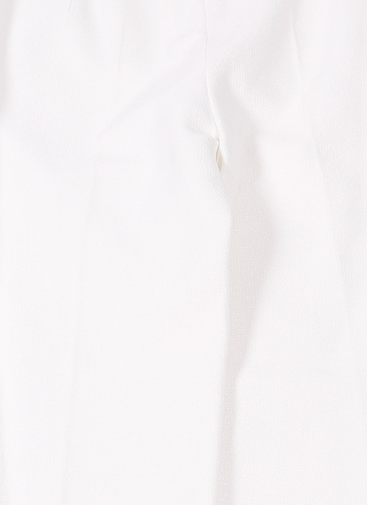 Pantalon à coupe large en rafia - Blanc