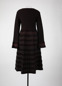 Manteau à manches longues - Noir & Grenat