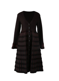 Manteau à manches longues - Noir & Grenat