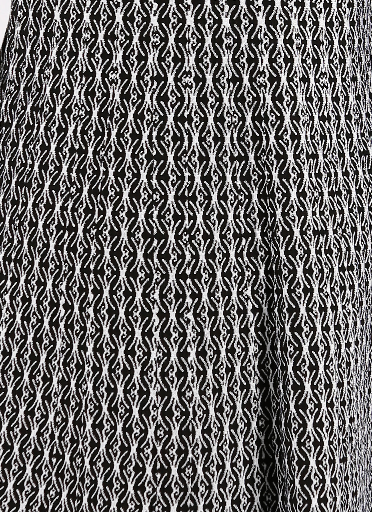 Tunique à manches longues Segovie en laine - Noir & Blanc