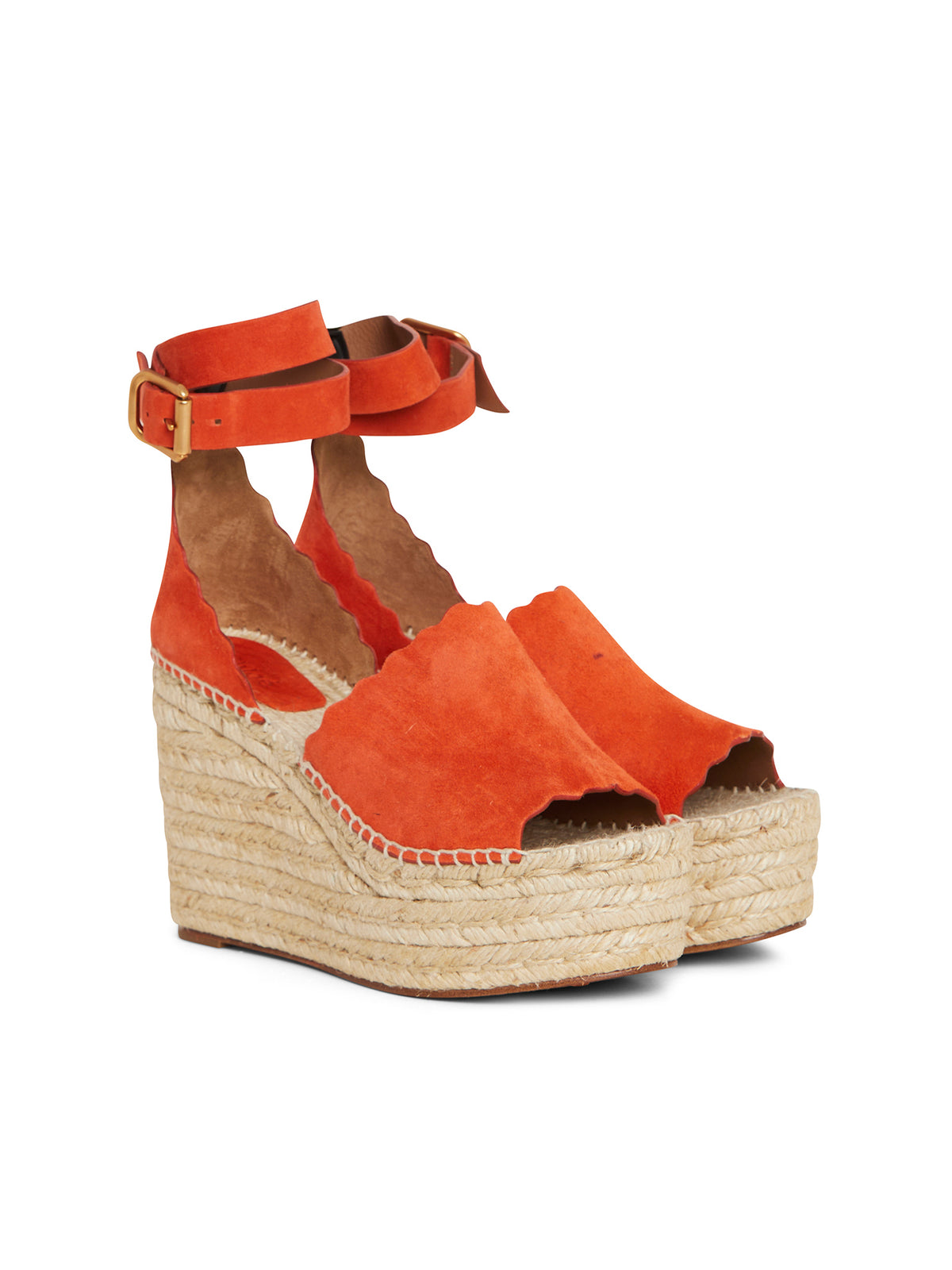Espadrilles Lauren camoscio - Sepia Red
