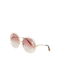 Lunettes de soleil en Carlina - Gold & Burgundy