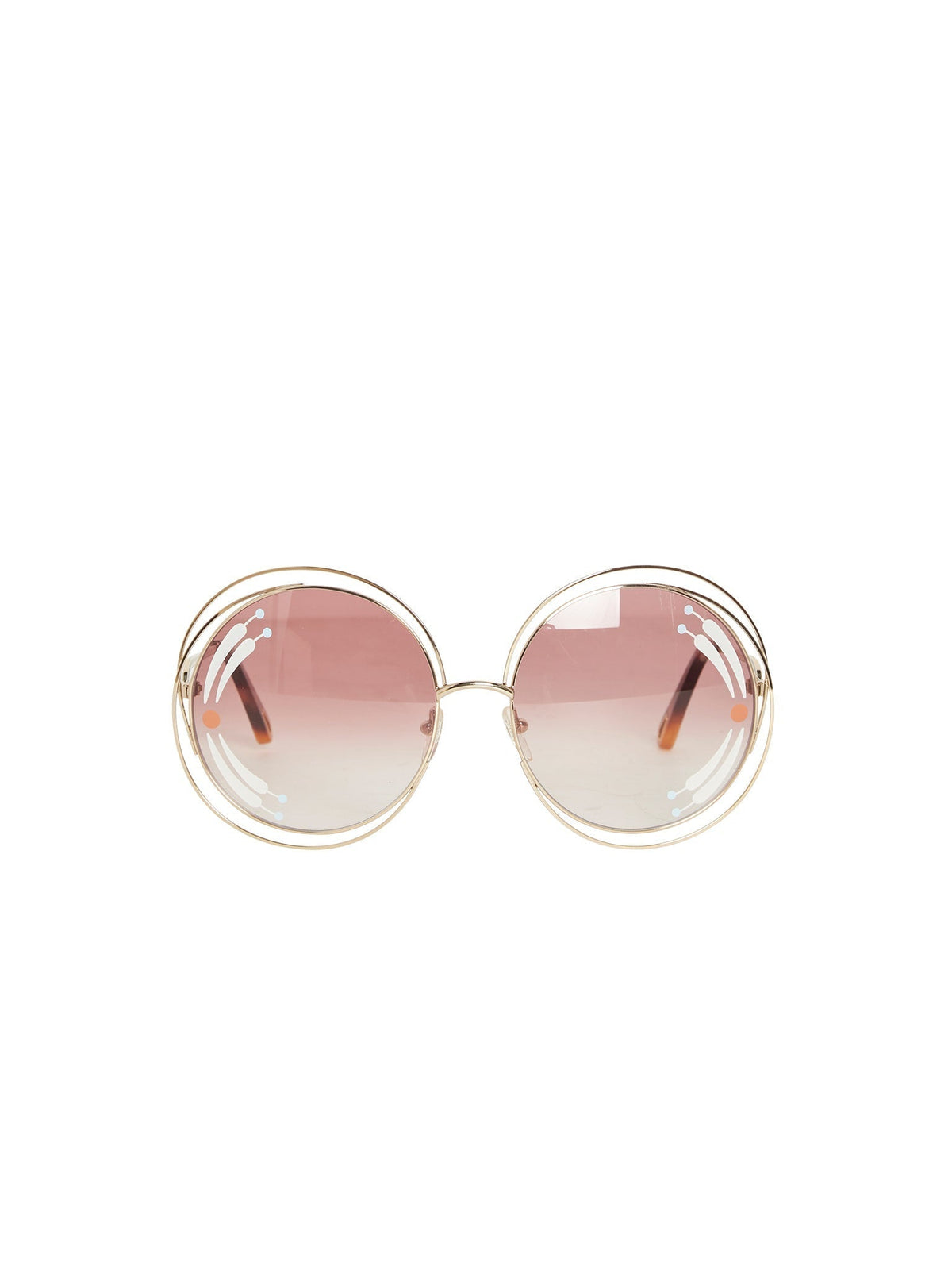 Lunettes de soleil en Carlina - Gold & Burgundy