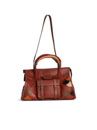 NEW_Grand sac à dos avec poches en cuir - Sepia Brown