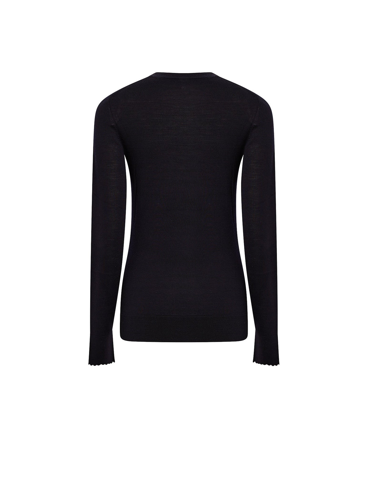Pull à manches longues en laine - Iconic Navy