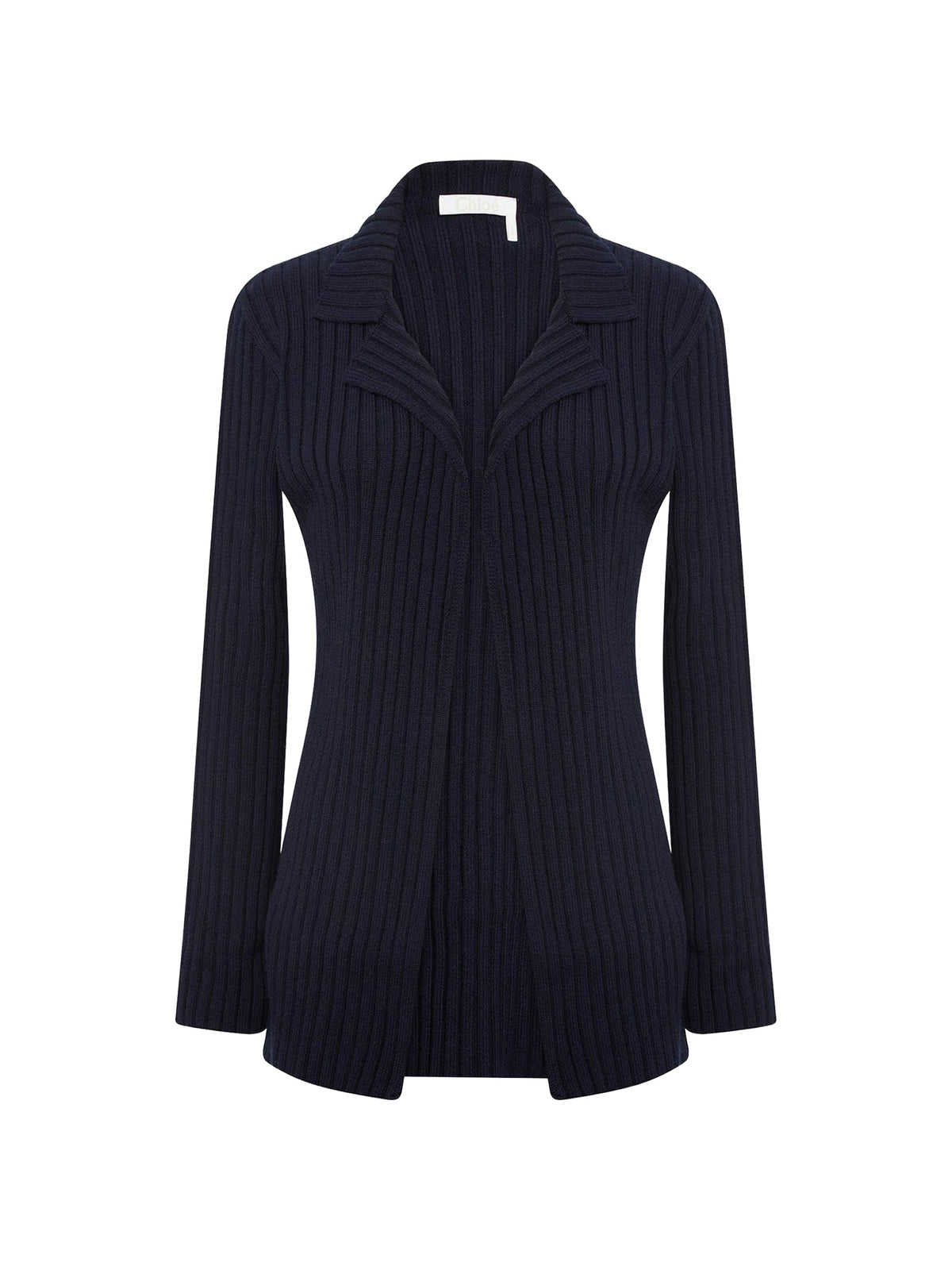 NEW_Cardigan tricoté en laine et cachemire - Navy