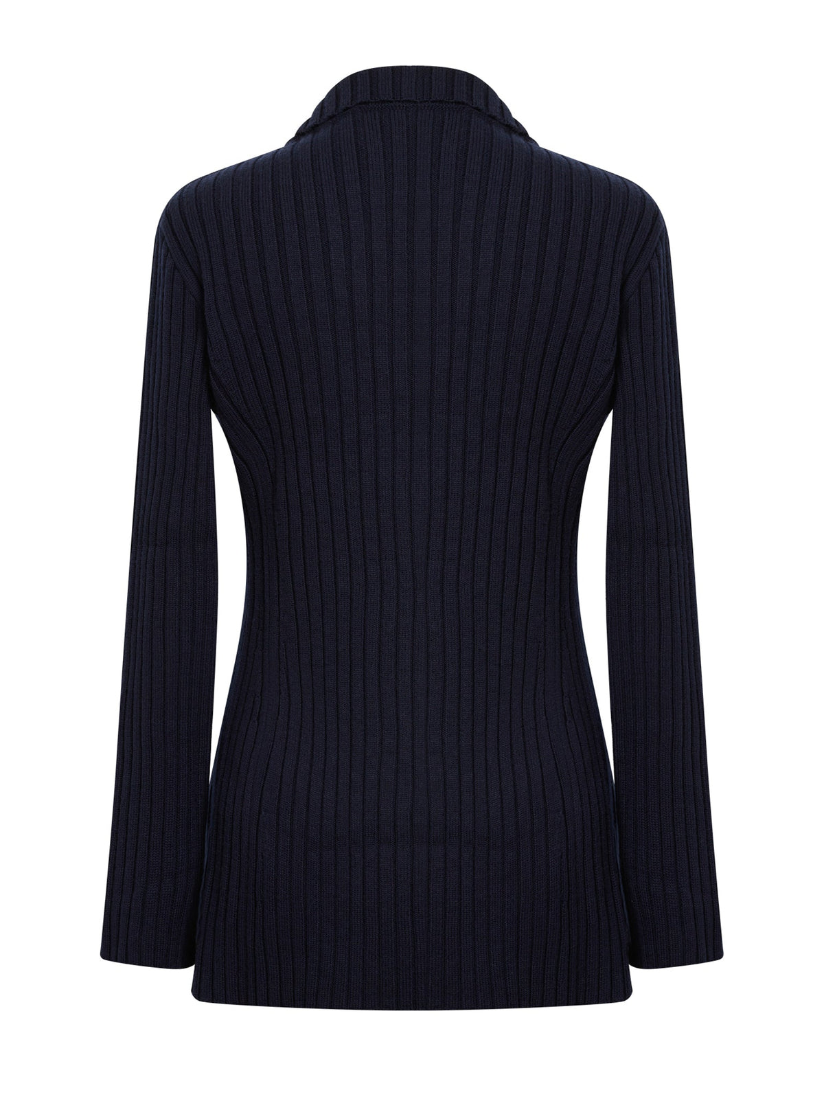 NEW_Cardigan tricoté en laine et cachemire - Navy
