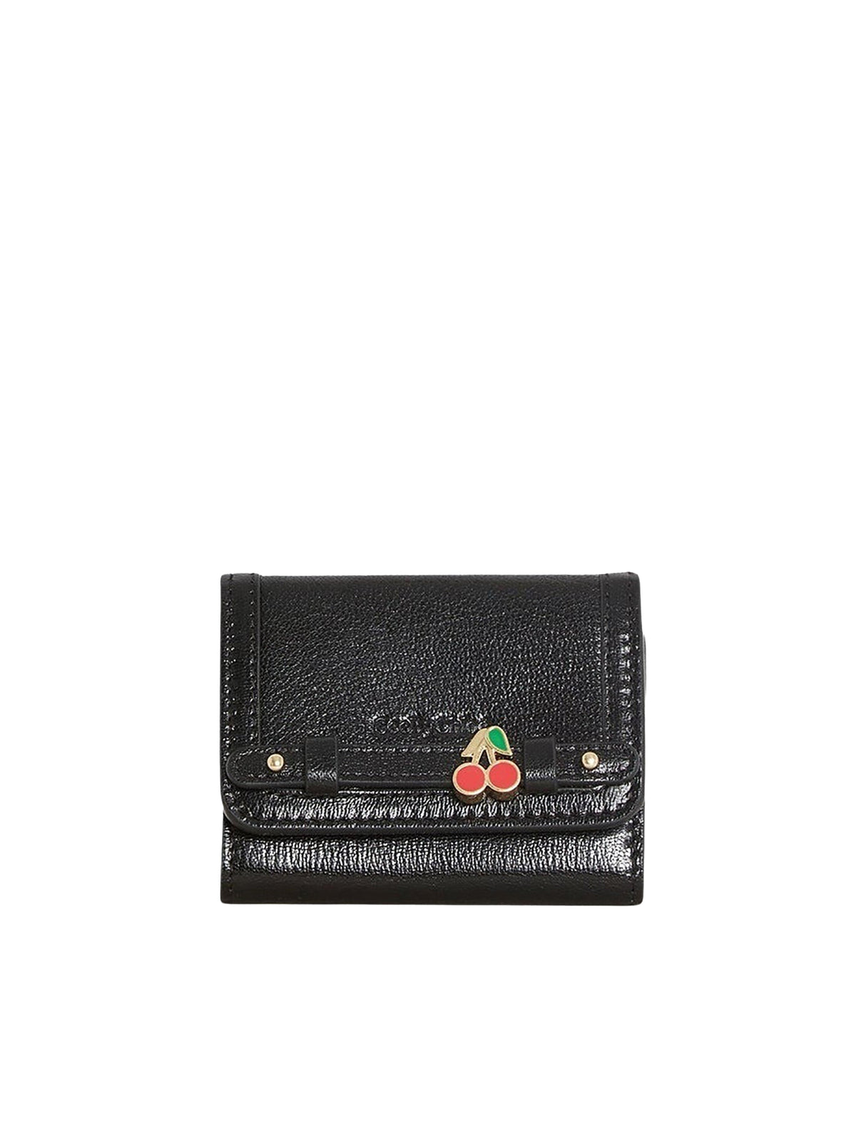 Portefeuille compact en cuir - Black