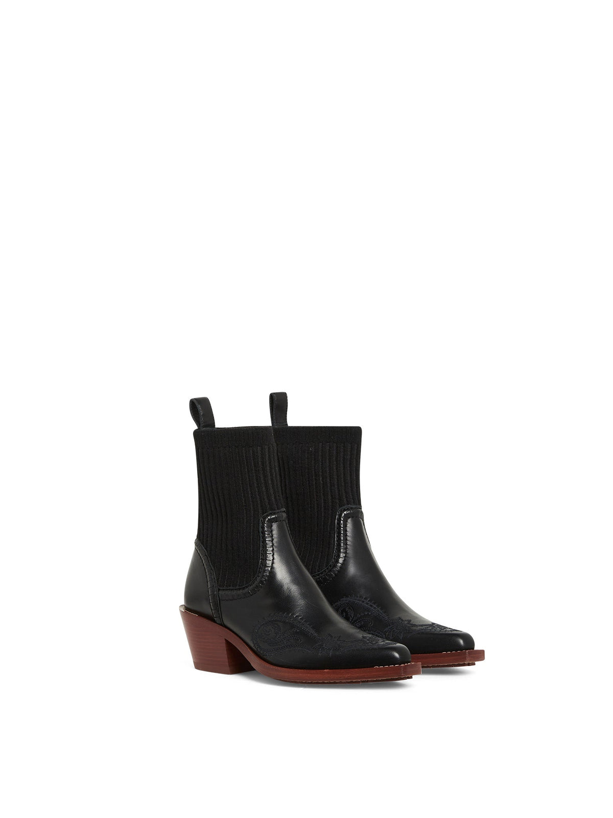 Bottines Nellie en cuir - Black