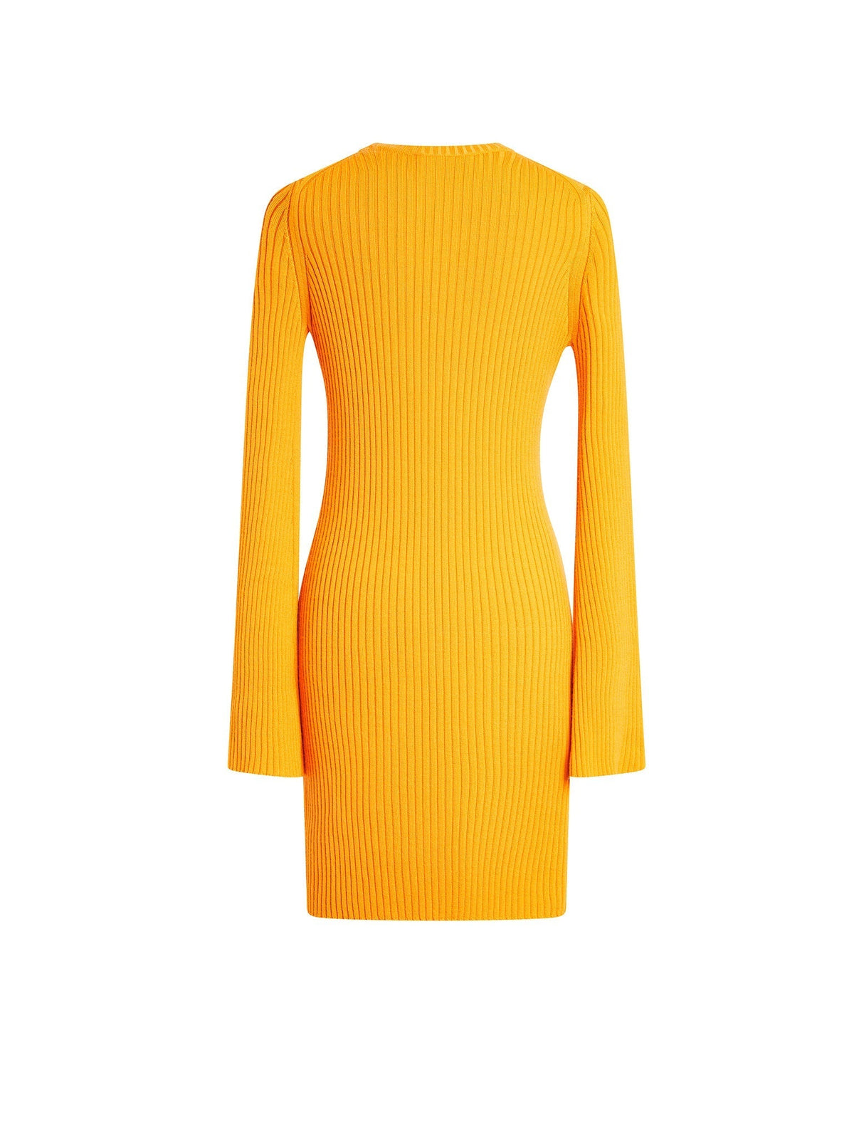 Robe courte côtelé en laine - Dark Honey