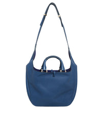 Sac hobo double porté Deia en cuir - Deep Denim