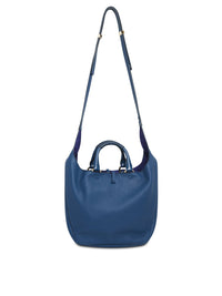 Sac hobo double porté Deia en cuir - Deep Denim