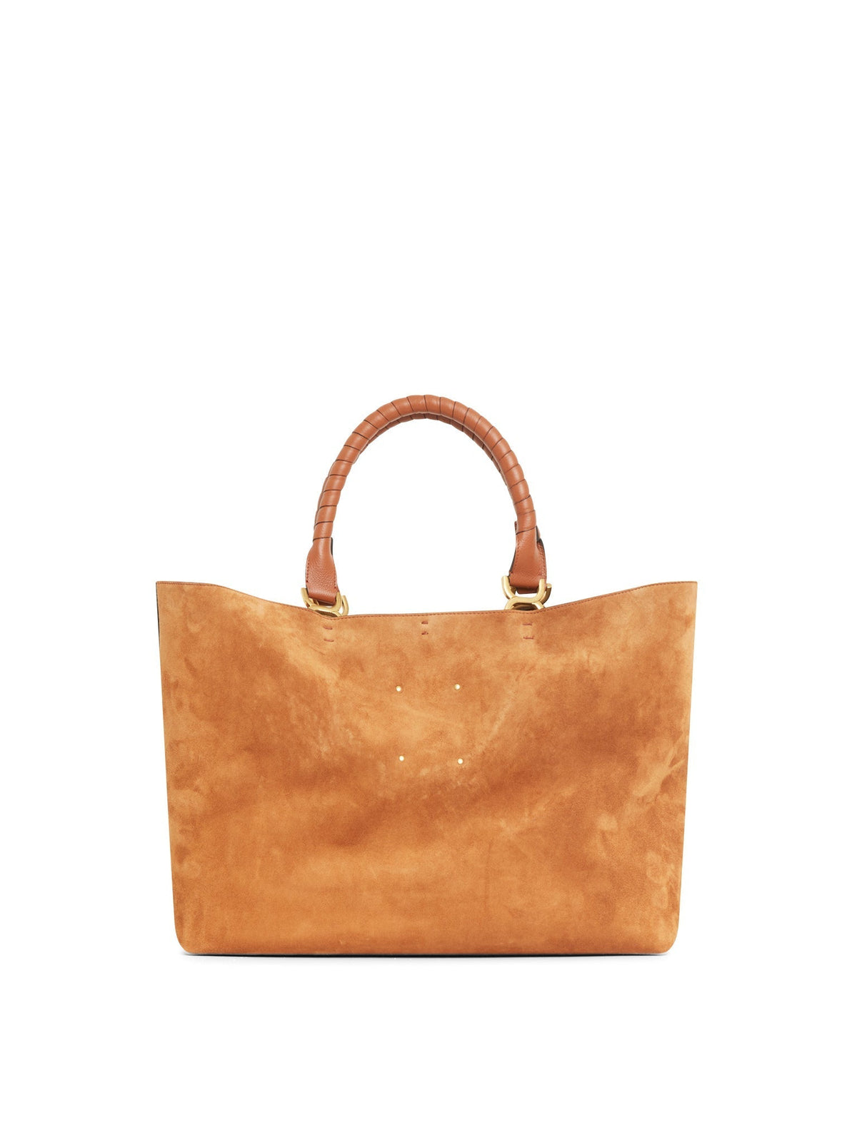 Sac à main cabas Marcie en cuir - Caramel