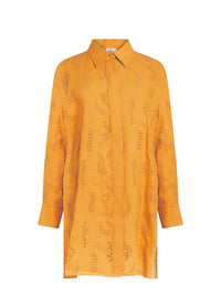 Chemise longue Patricia Chloé x Eres en lin - Dark Honey