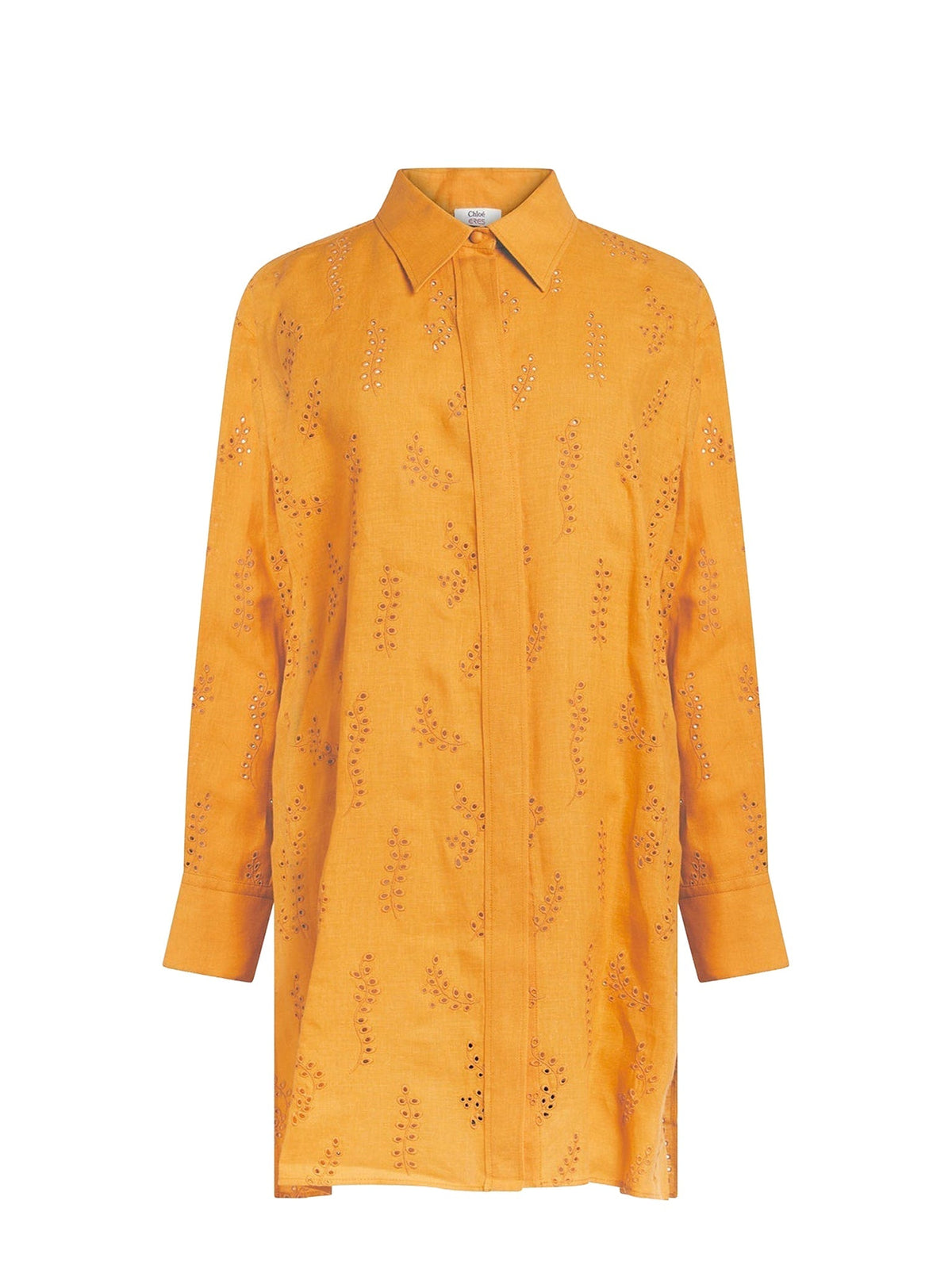 Chemise longue Patricia Chloé x Eres en lin - Dark Honey