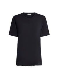 Top col rond en laine - Iconic Navy