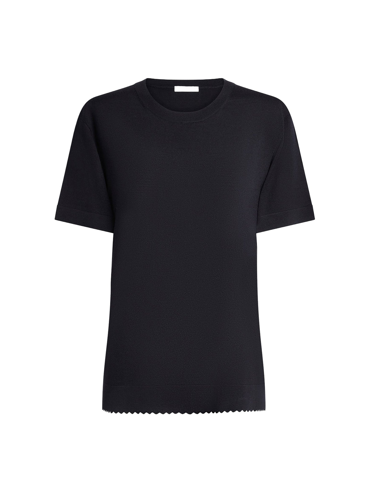 Top col rond en laine - Iconic Navy