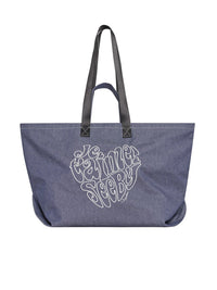 Sac cabas en lin - Denim Blue