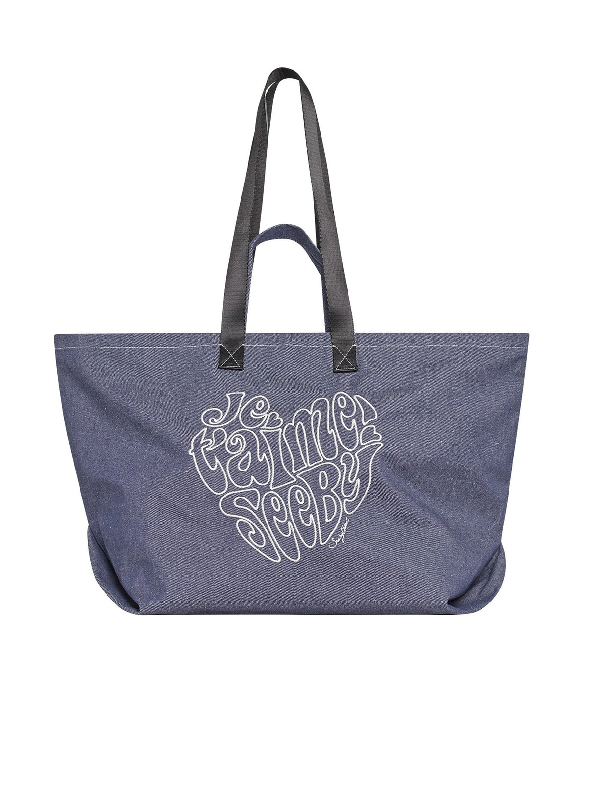 Sac cabas en lin - Denim Blue