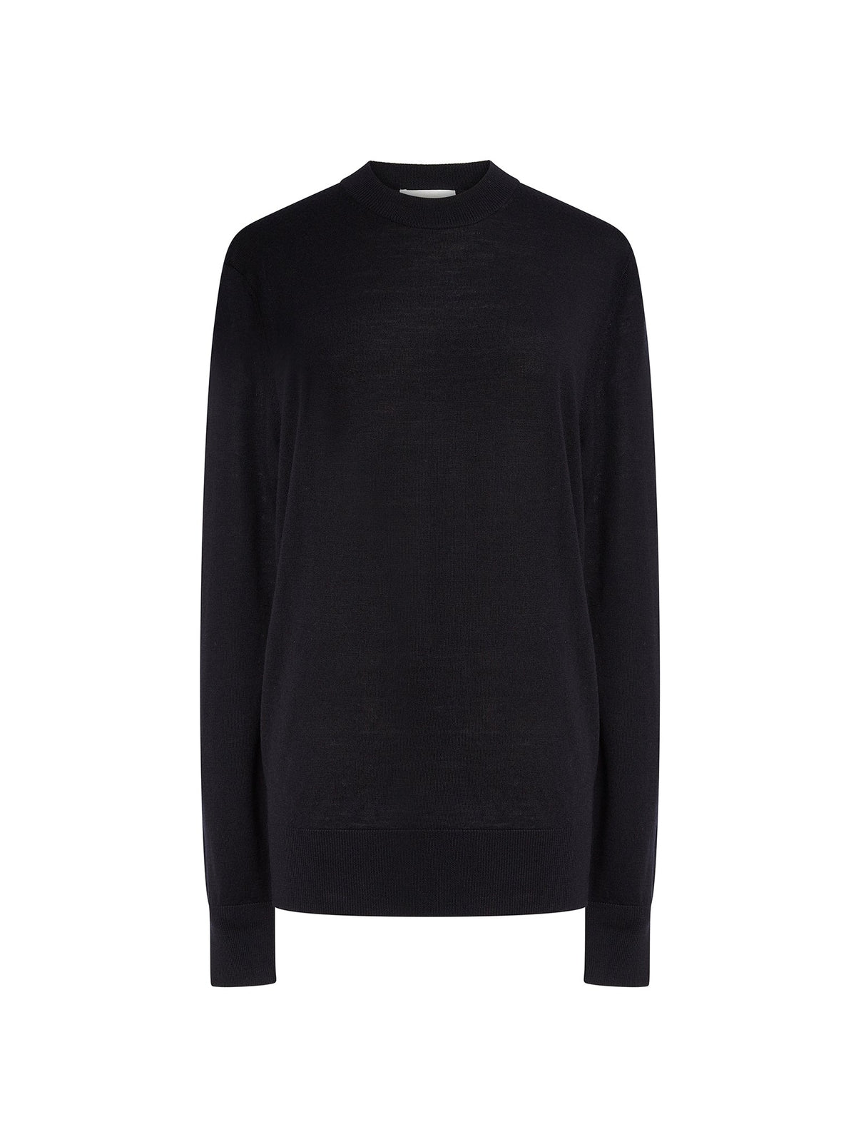 Pull homme col rond en laine - Iconic Navy