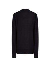 Pull homme col rond en laine - Iconic Navy