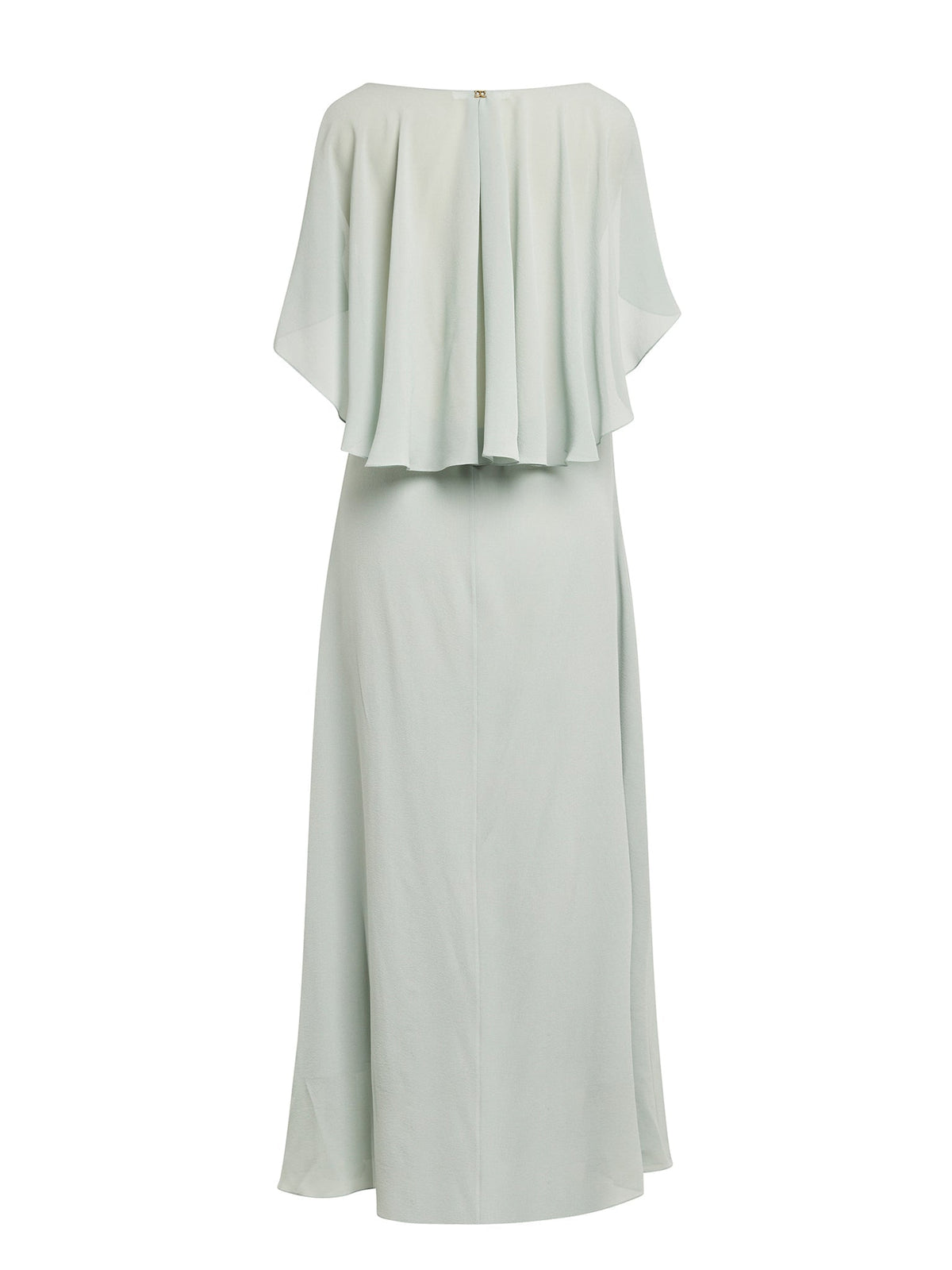 Robe longue fluide en soie - Desert Green