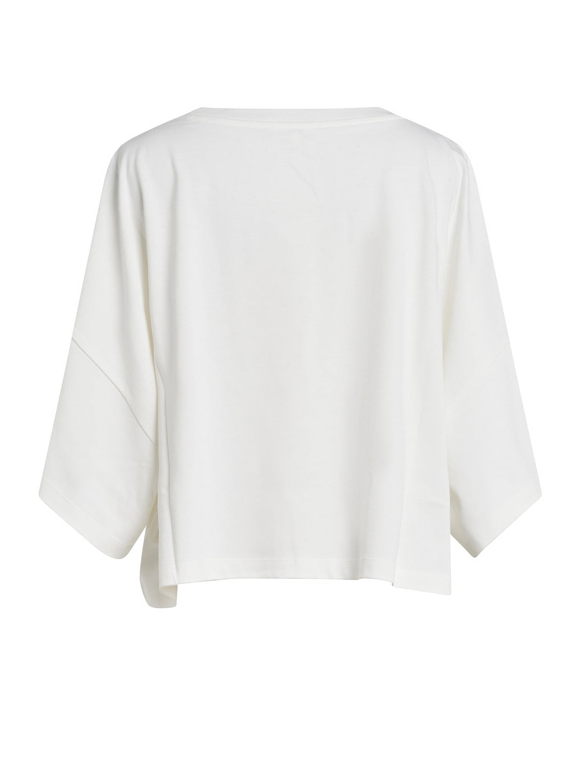 T-shirt ample court à logo - White