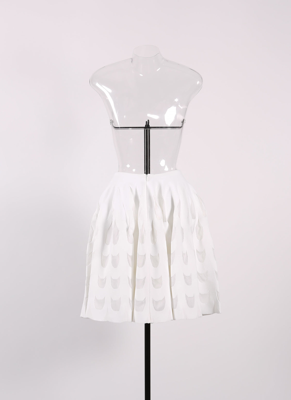 Jupe courte Serpentin - Blanc Optique