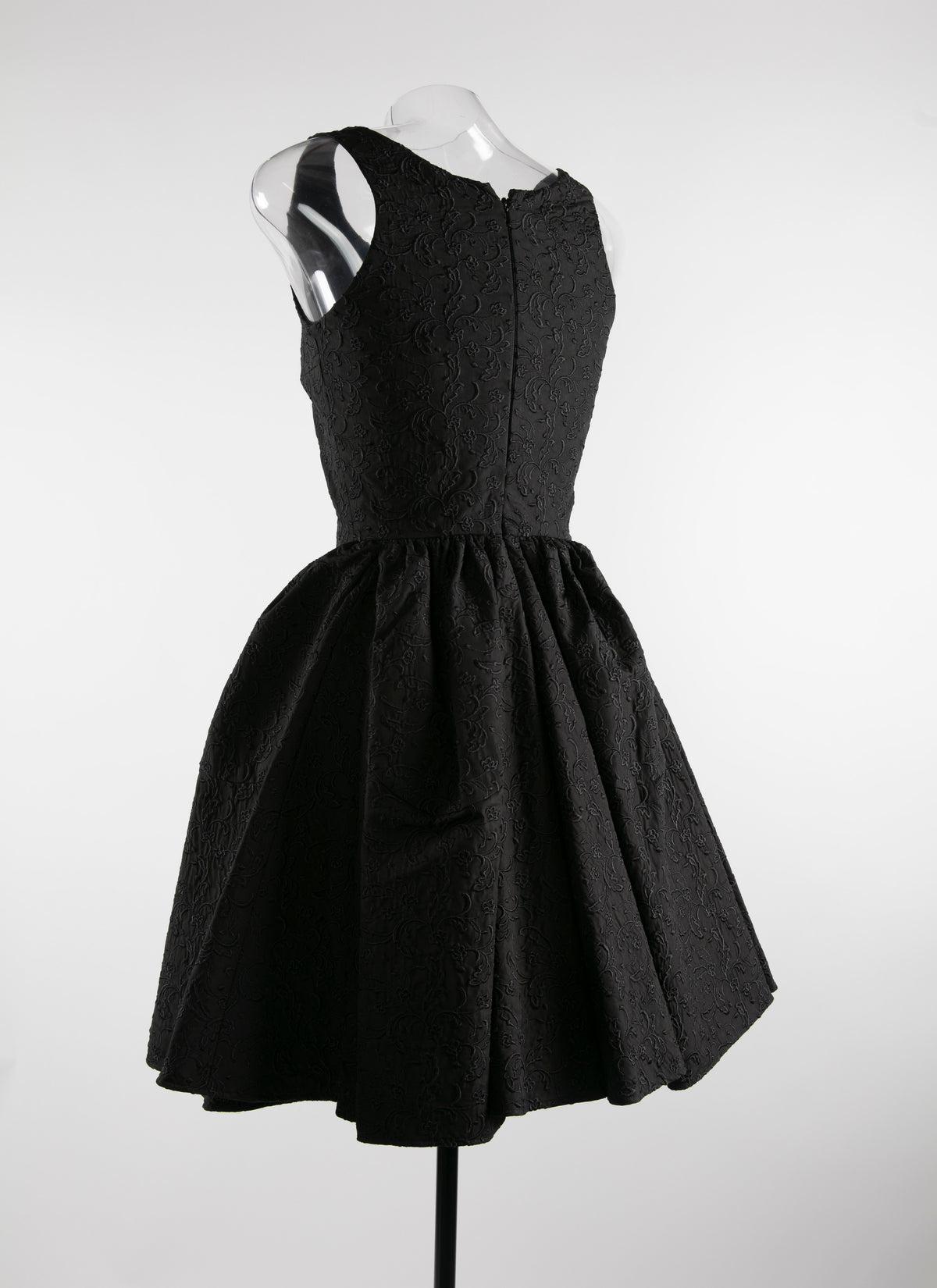 Robe pétale courte sans manches - Noir