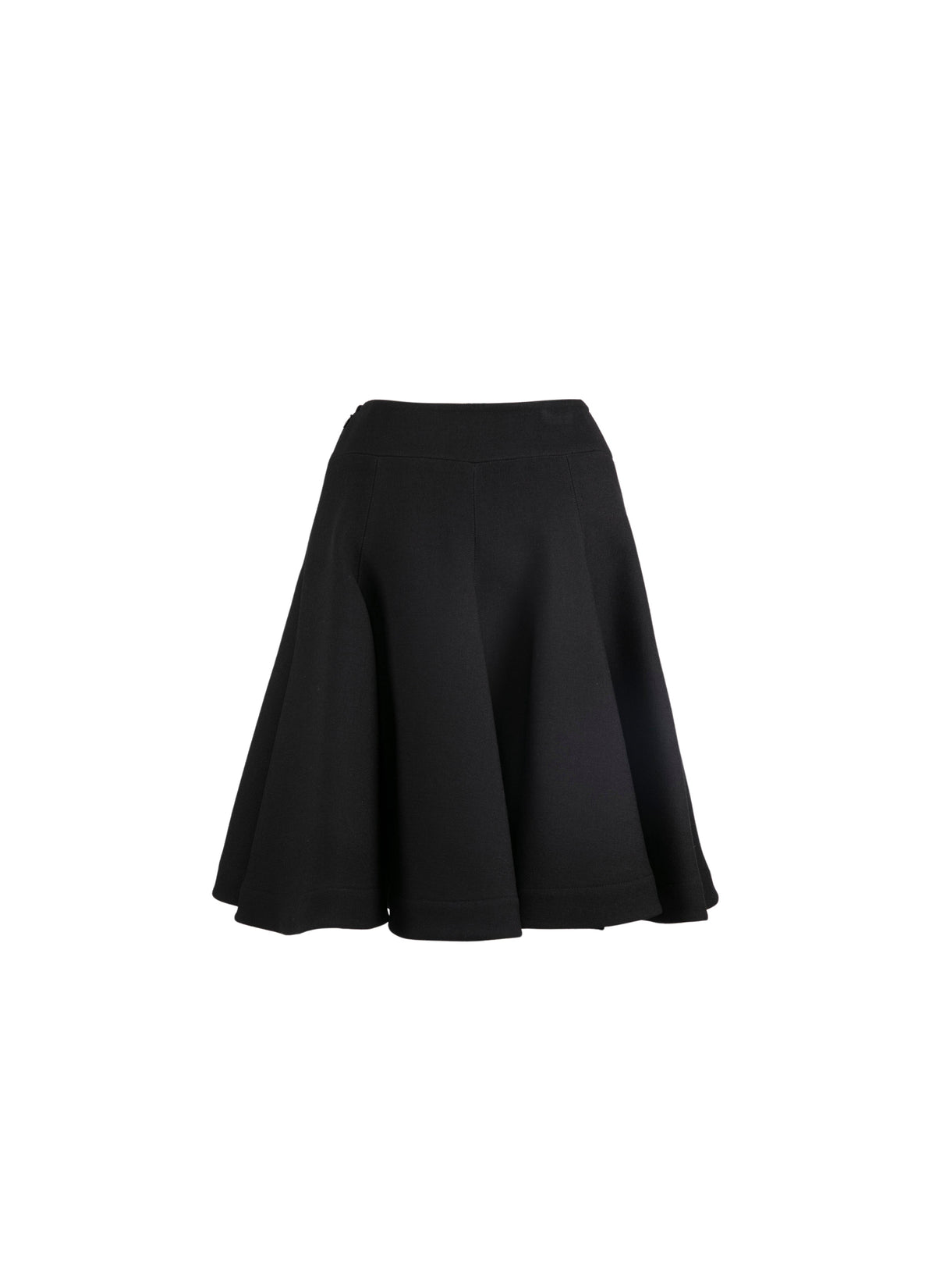 Jupe patineuse unie - Noir