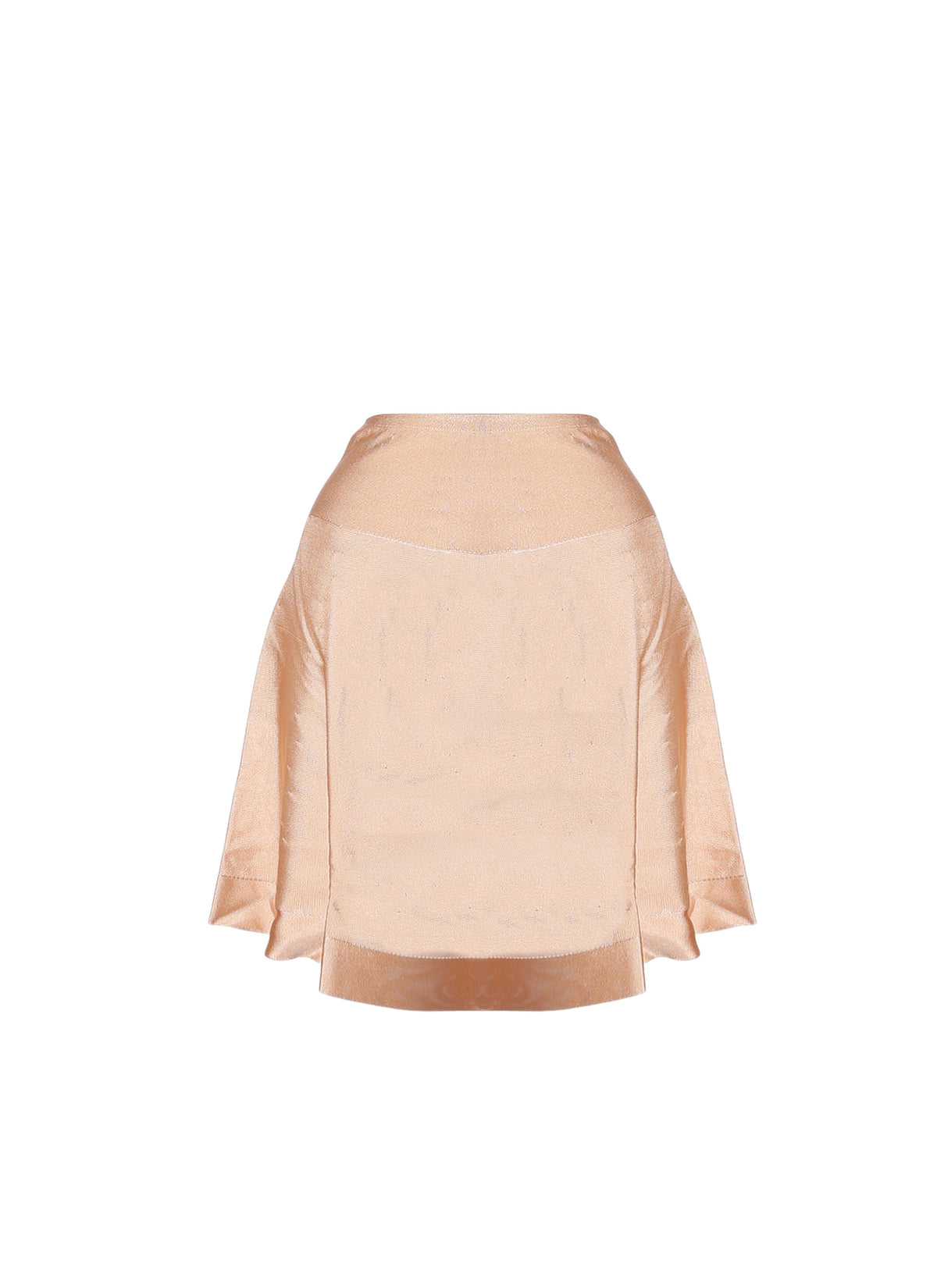 Fond de jupe courte unie transparente - Marron clair