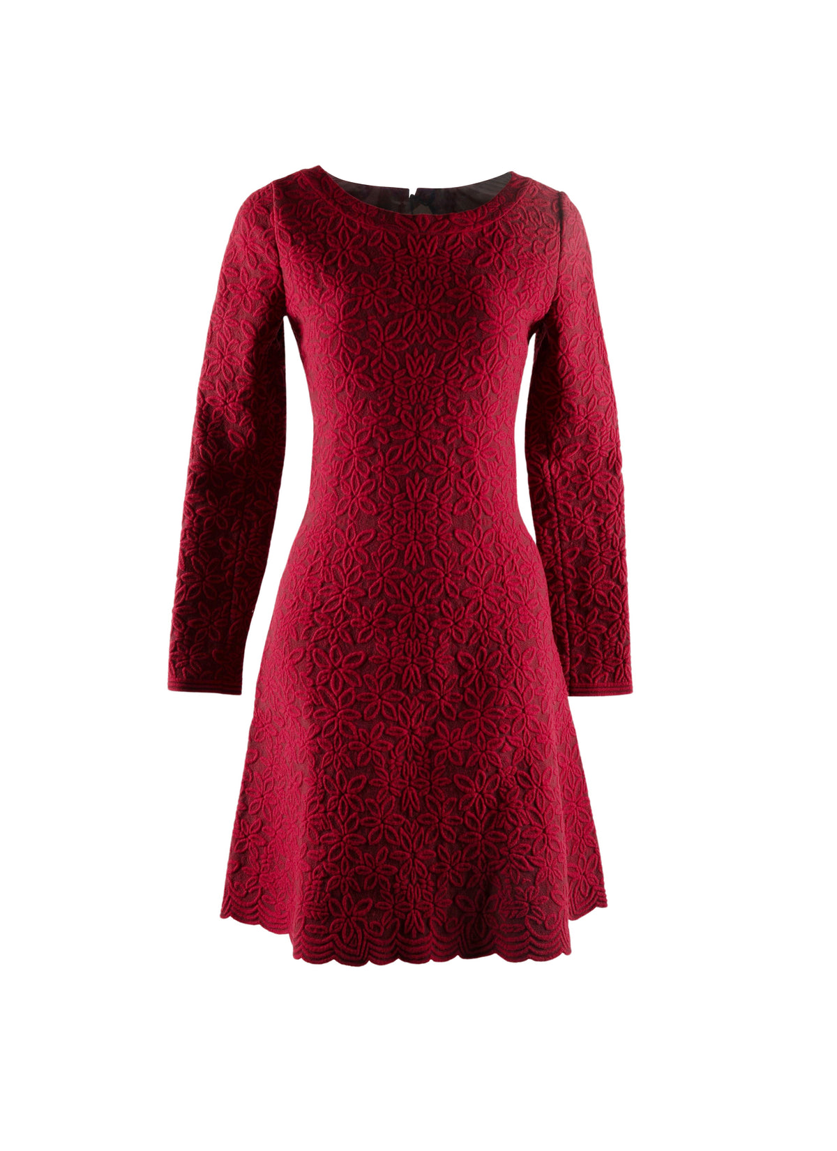 Robe courte à manches longues en laine - Multico372