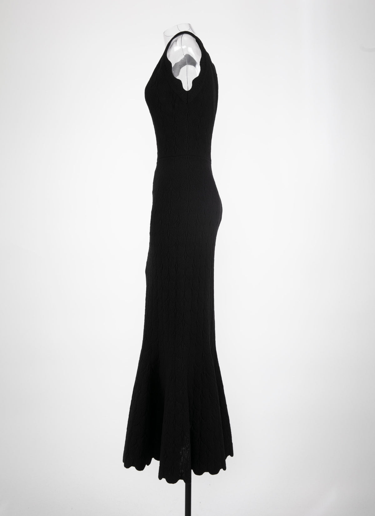 Robe longue sans manches Lotus - Noir