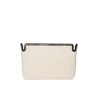 W CLUTCH BAG BRUN MALT/NOIR