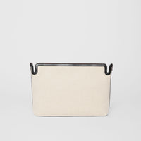 W CLUTCH BAG BRUN MALT/NOIR