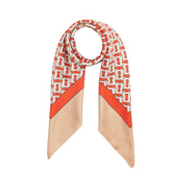 SILK SCARVES VERMILLION