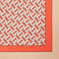 SILK SCARVES VERMILLION