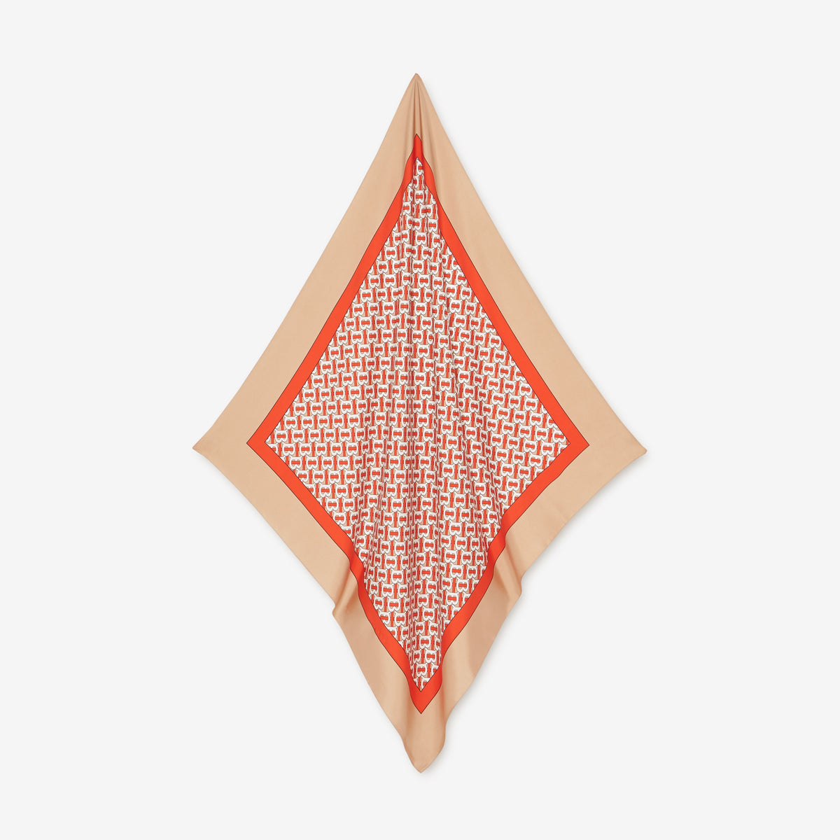SILK SCARVES VERMILLION