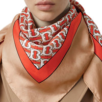 SILK SCARVES VERMILLION