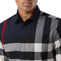 M CASUAL SHIRT LS VÉRIFICATION IP DE LA MARINE