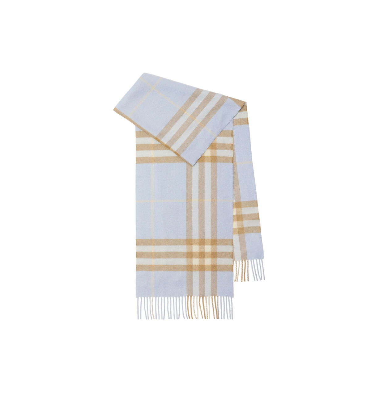 CASHMERE SCARVES Bleu pâle/Beige Arc