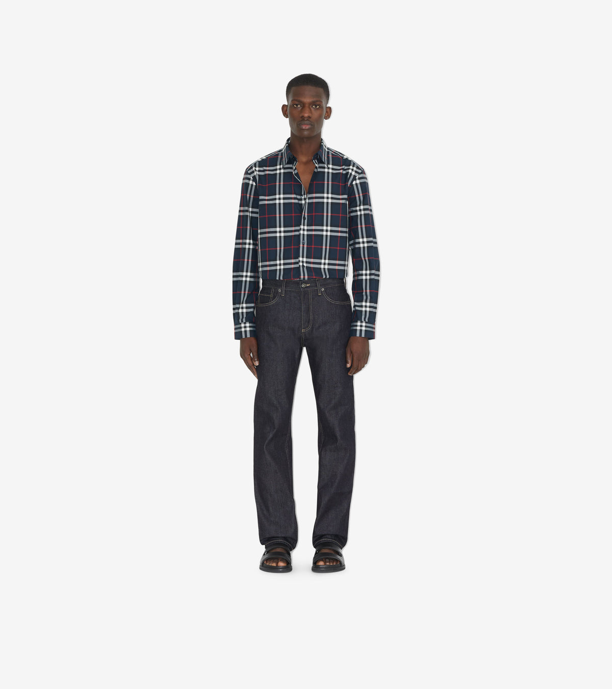 M CASUAL SHIRT LS VÉRIFICATION IP DE LA MARINE