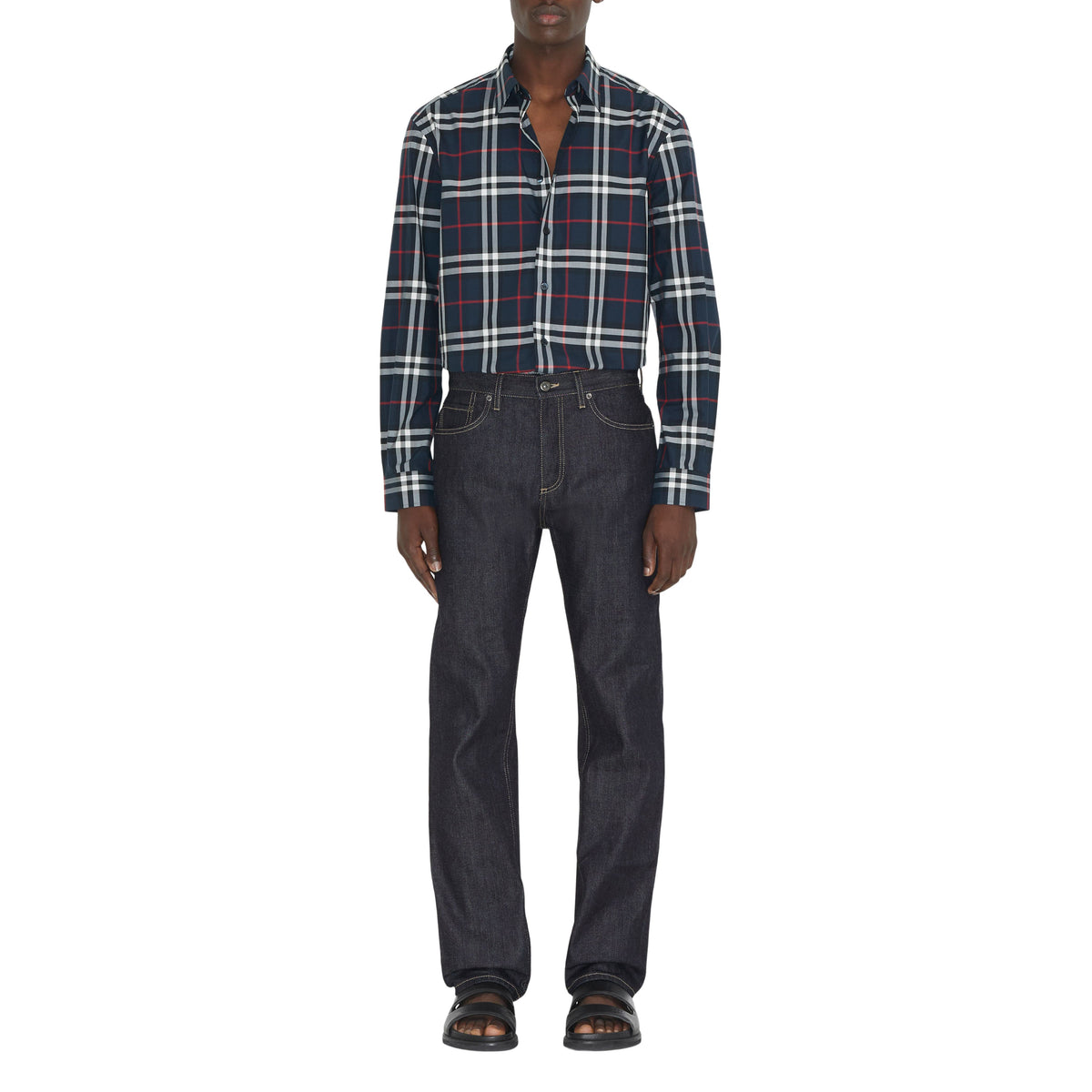 M CASUAL SHIRT LS VÉRIFICATION IP DE LA MARINE
