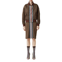 W JACKETS CASUAL BRIDE MARRON IP PTTN