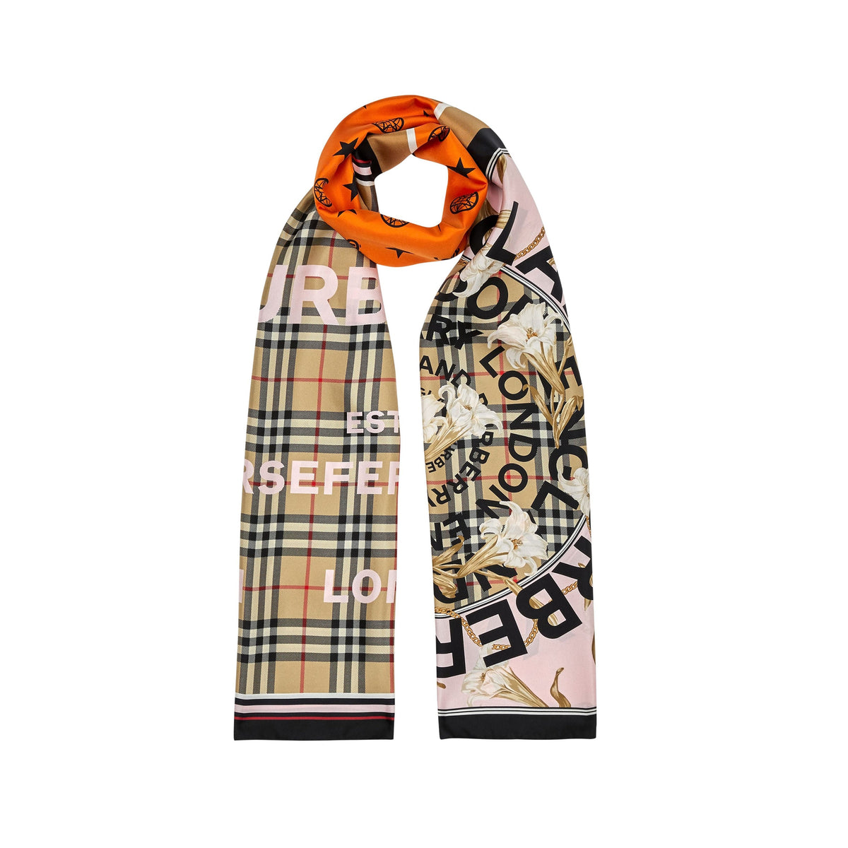 SILK SCARVES ALBÂTRE ROSE
