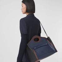 W TOTE BAG Bleu encre/Noir
