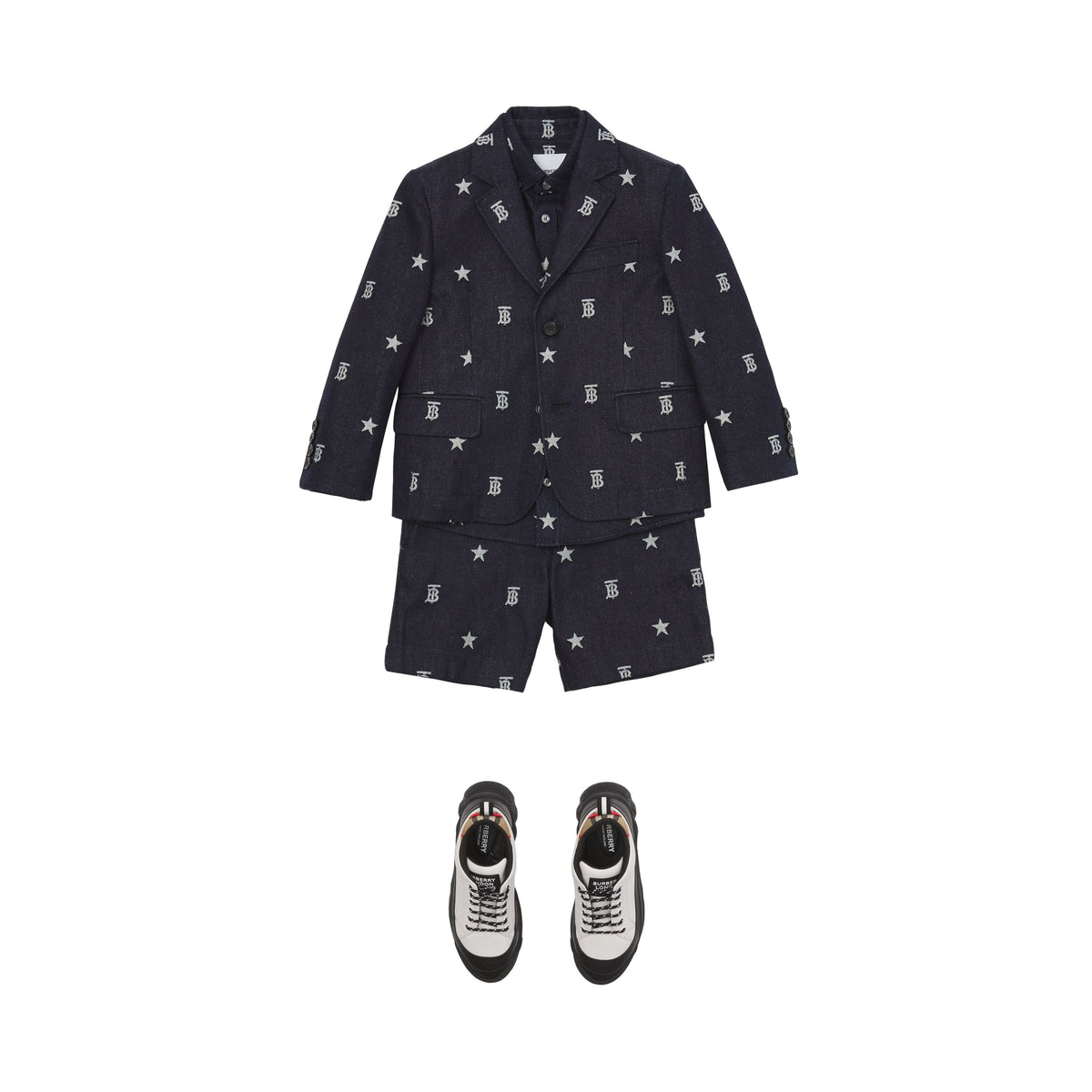 KID BOY SHORTS Motif IP Indigo