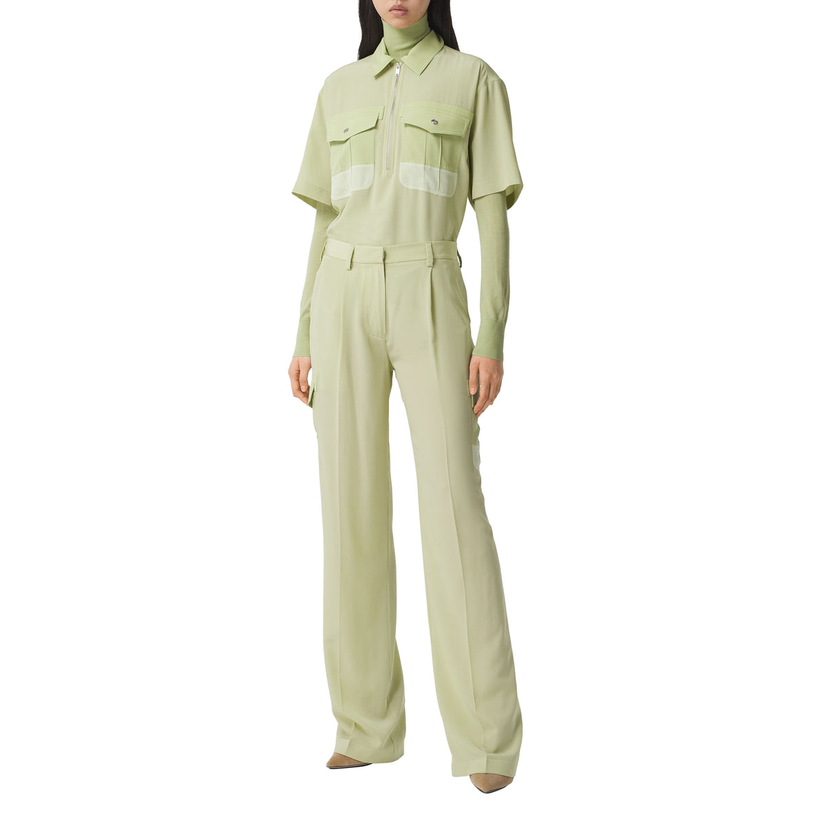 W SHIRTS VERT BRUME