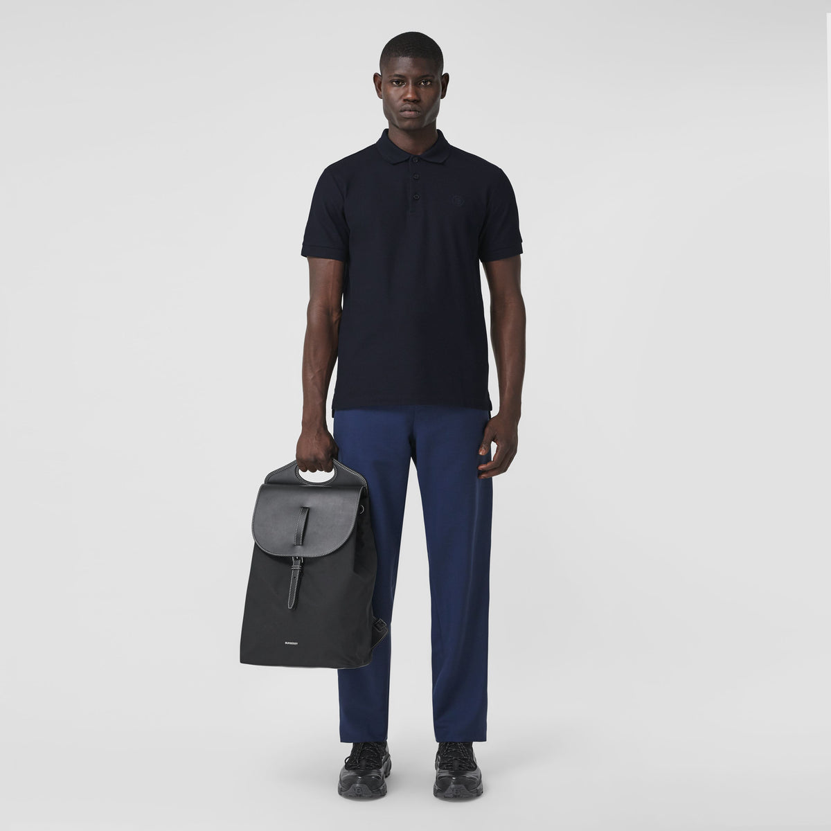 M JWEAR POLO BLEU CHARBON